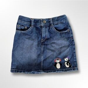 Gymboree Penguin Denim Skirt